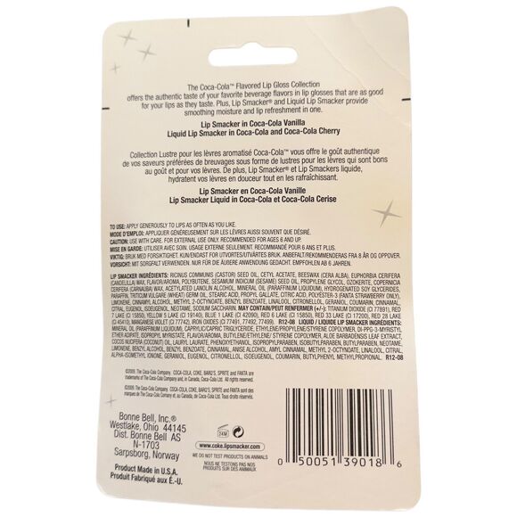 Vintage Bonnie Bell Lip Smackers Vanilla Coca Cola Christmas Set 2009 New - Picture 11 of 16